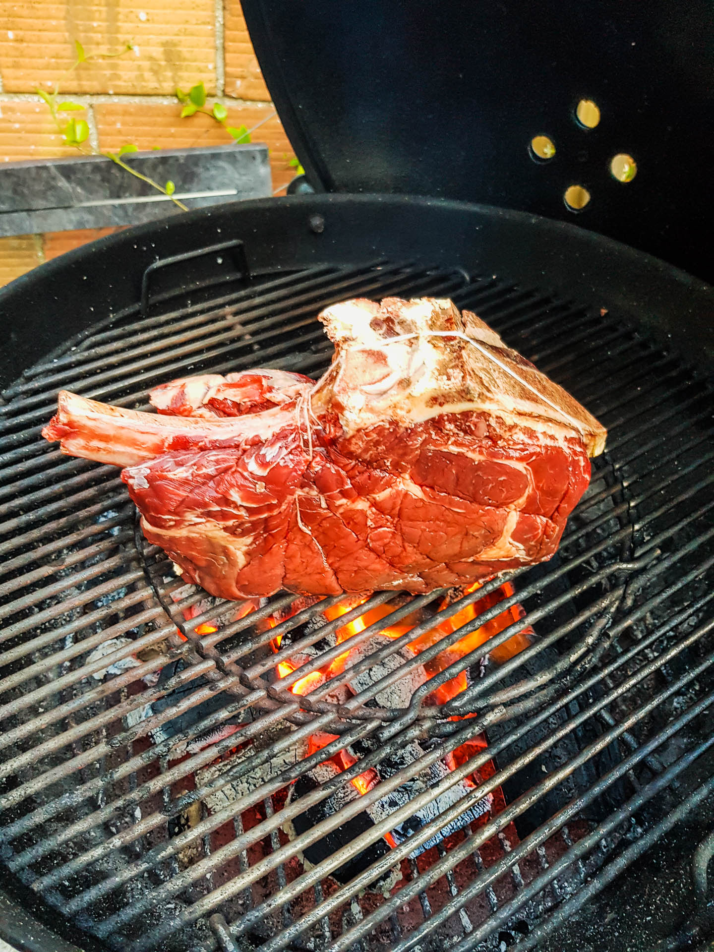 Fer à marquer la viande à barbecue selon sa cuisson : bleu
