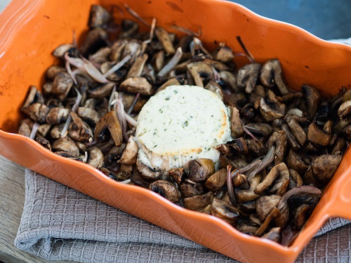 Baked Mushrooms & French Boursin Cheese Pasta Tik tok recipe