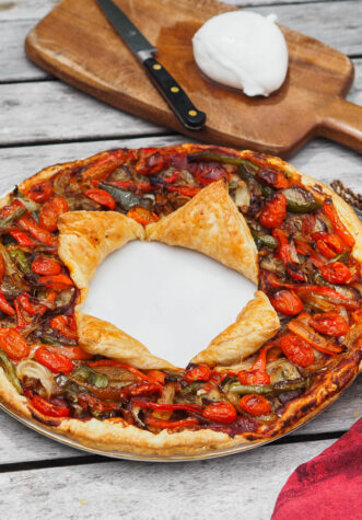 Tarte couronne aux légumes provençaux